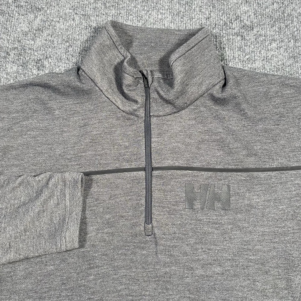 Helly Hansen Men's Gray Half-Zip Sweater